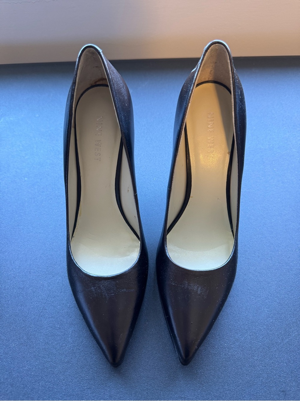 Nine West Black Pointed-Toe Stiletto Pumps